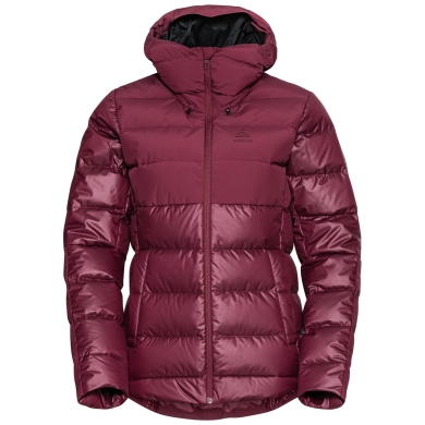 Odlo Winterjacke Severin N-Thermic Insulated Hooded (wasserabweisend, winddicht, atmungsaktiv) beerenrot Damen